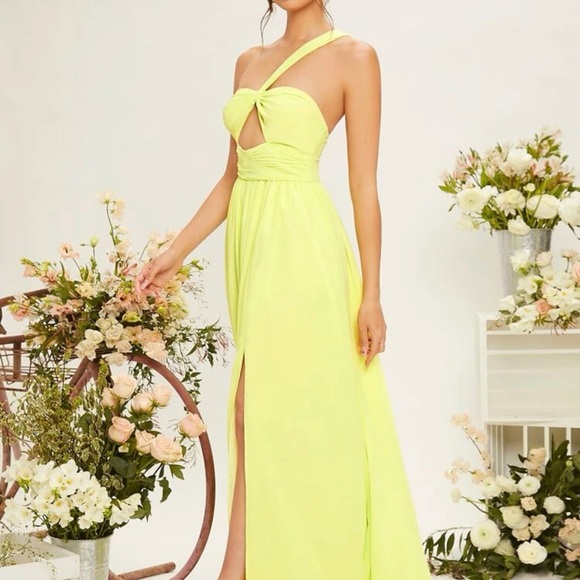 SHEIN Neon Yellow Dress - Picture 5 of 7